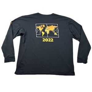 World Cup FIFA Shirt Mens 2xl Qatar Soccer 2022 Futbol‎ Map Graphic Sports